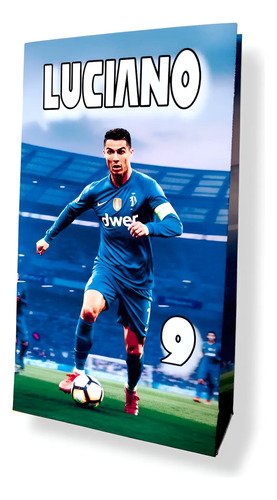 10 Bolsas Golosineras/sorpresitas Personalizadas Cr7 Ronaldo