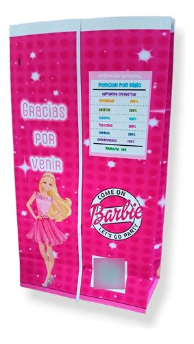 10 Bolsita Sorpresita Personalizada Barbie Cumpleaños - Imagen 2