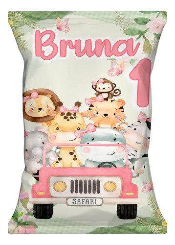 Bolsas Para Sorpresitas Chips Bags De Safari Animales - Imagen 2