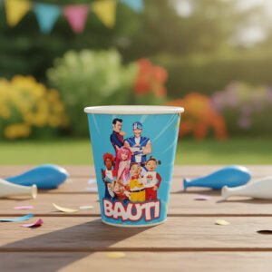 Pack 10 Vasos Descartables Cotillón Lazy Town Azul