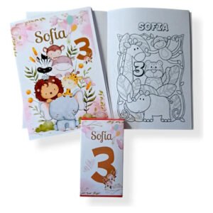 Librito Para Colorear Animaes De La Selva Sorpresita