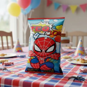 Bolsas Para Sorpresitas Chips Bags Spiderman 15 Unid- K