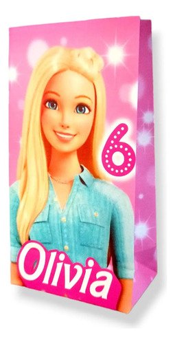 10 Bolsita Sorpresita Personalizada Barbie Cumpleaños