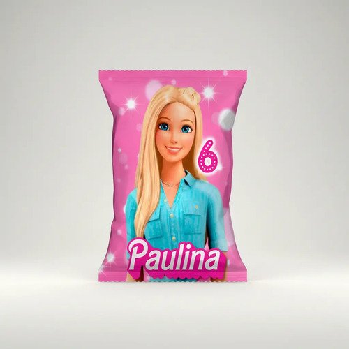 Bolsas Para Sorpresitas Chips Bags Barbie 10 Unid- K - Imagen 2