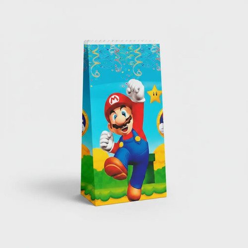 10 Bolsas Sorpresitas Cumpleaños Mario Bros. Mario Bros - Imagen 4