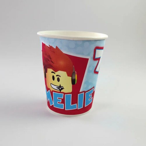 Vasos Roblox Cumpleaños Personalizado Pack X10 Rojo/azul - Imagen 7