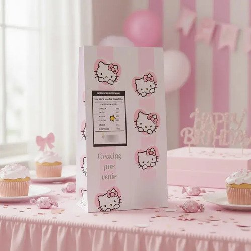 10 Bolsitas Sorpresita Personalizadas Hello Kitty - Imagen 2