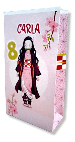 35 Bolsas Golosineras, Sorpresitas Cumpleaños Nezuko-k