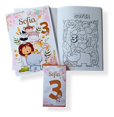 24 Libros Para Colorear Personalizados Souvenir- Kotillonk - Imagen 2