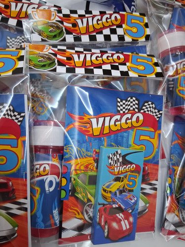 Souvenir Libritos Y Lapices De Colores Hotwheels X 10 - Imagen 7