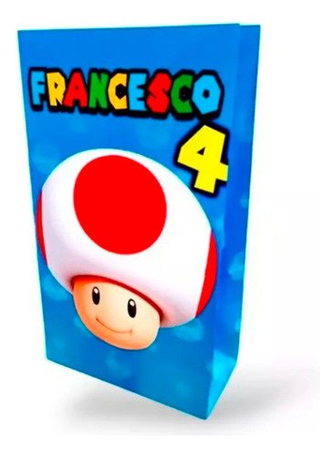 10 Bolsas Sorpresitas Cumpleaños Mario Bros. Y Sus Amigos - Imagen 2