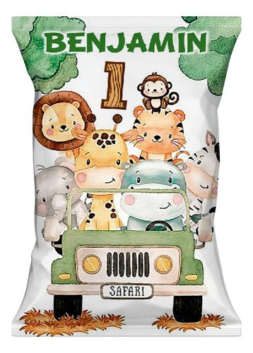 Bolsas Para Sorpresitas Chips Bags De Safari Animales