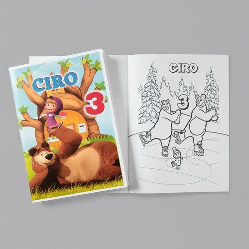Librito Para Colorear Sorprecita Masha Y El Oso - Imagen 4