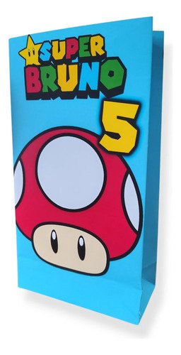 Bolsitas Sorpresitas Personalizadas Super Mario Cumpleaños