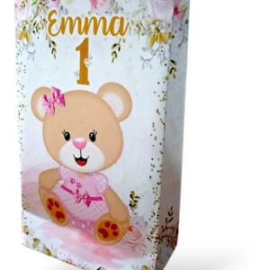 20 Bolsas Golosineras Cumpleaños Osita