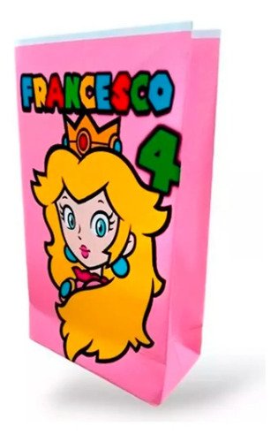 10 Bolsas Sorpresitas Cumpleaños Mario Bros. Y Sus Amigos - Imagen 3