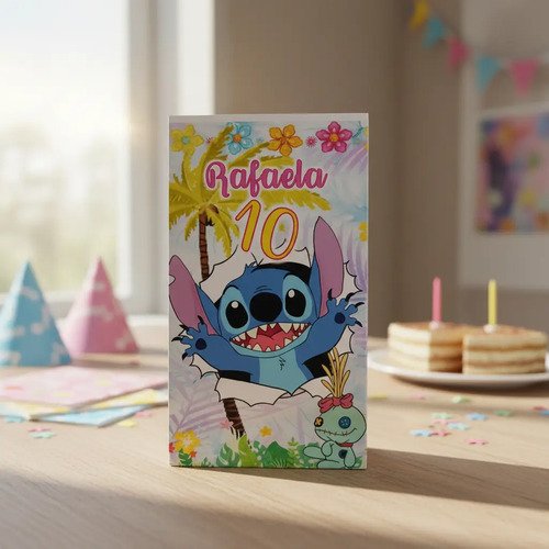 Sorpresita Bolsa Personalizadas Stich X 10 Kotillonk Bolsita - Imagen 3