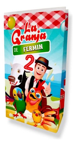 10 Bolsitas Sorpresita Personalizadas La Granja De Zenon- K