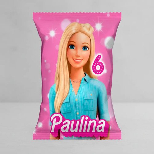 Bolsas Para Sorpresitas Chips Bags Barbie 10 Unid- K - Imagen 5