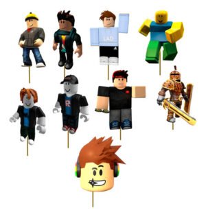Pack 15 Toppers Para Cupcakes Muffins Roblox Roblox