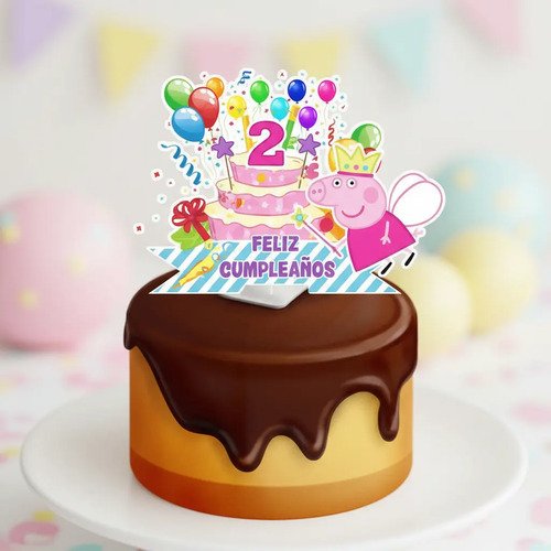 Pack Cotillón Decoración Cumpleaños Pepa Pig - Imagen 3