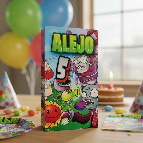 Pack 10 Bolsas / Bolsitas Sorpresitas Planta Vs Zombie - Imagen 6