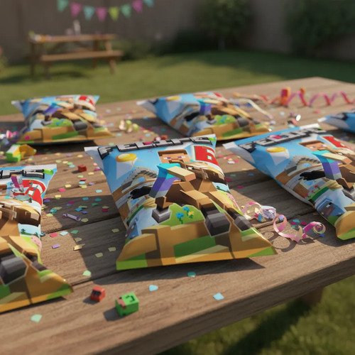 Bolsas Para Sorpresitas Chips Bags Minecraft X 10 - Imagen 3