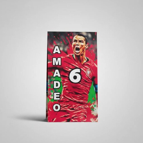 10 Bolsas Sorpresitas Personalizadas Ronaldo Cristiano - Imagen 6