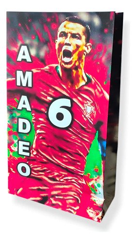 10 Bolsas Sorpresitas Personalizadas Ronaldo Cristiano - Imagen 3