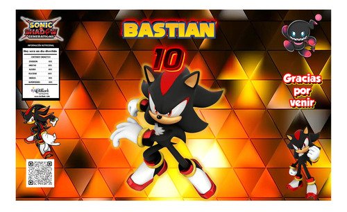 10 Bolsas Sorpresitas Personalizadas Sonic Dark 2 Sonic Dark - Imagen 3
