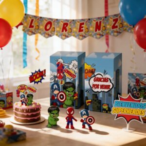 Kit Cumpleaños Super Heroes Fiesta Infantil Decoracion- K