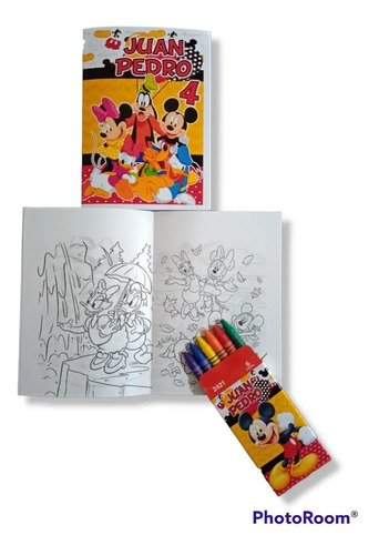 Libritos Para Colorear Y Lápices De Colores X 14- K - Imagen 3