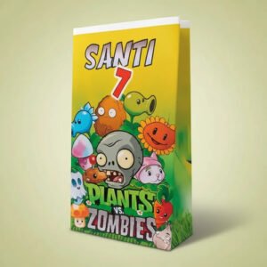 Bolsitas Sorpresita Personalizada Plantas Vs Zombies