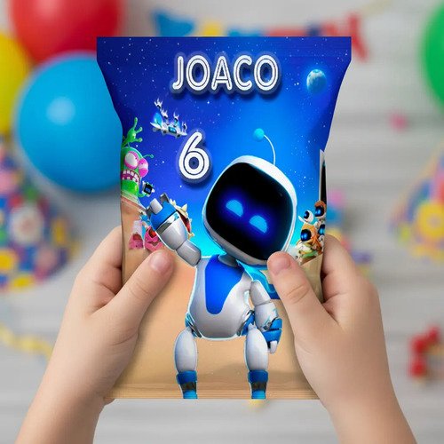 Bolsas Para Sorpresitas Chips Bags Astro Bot 10 Unid- K - Imagen 2