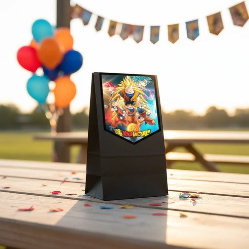 Pack Adornos Para Cumpleaños Globos Banderín Dragon Ball - Imagen 8