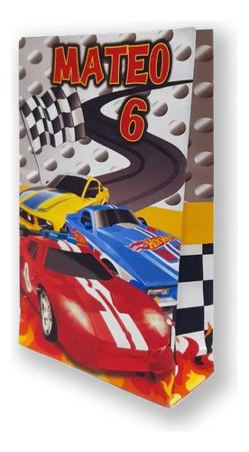 10 Bolsas Sorpresitas Personalizadas Tema Hot Wheels Hot Wheels