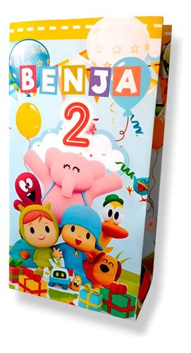 10 Bolsas Golosineras/sorpresitas Personalizadas Pocoyo -