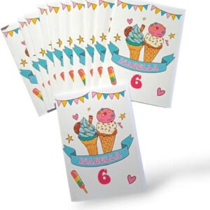20 Libros Para Colorear Personalizados Heladitos- K