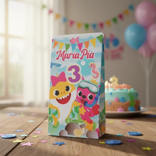 Bolsitas Baby Shark X 10 Unidades - Sorpresita Bolsa - Imagen 3