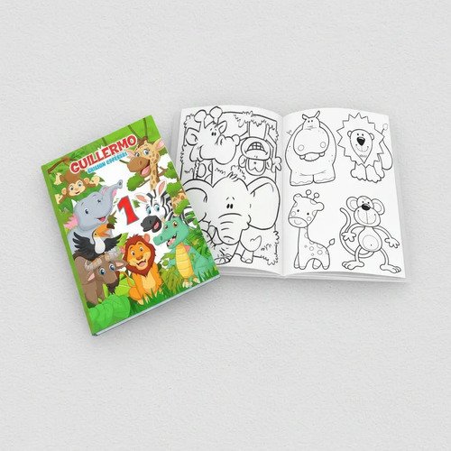 Libros Para Colorear Animales De La Selva- X 20unidades - Imagen 4