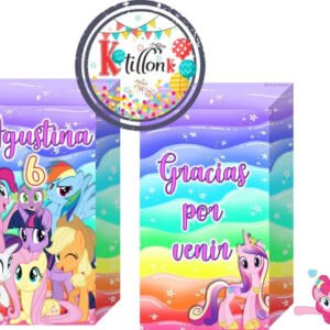 35 Bolsas Golosineras, Cumpleaños Pequeño Pony- K