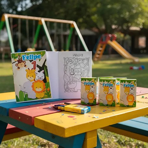 24 Libros Para Colorear Personalizados Souvenir- Kotillonk