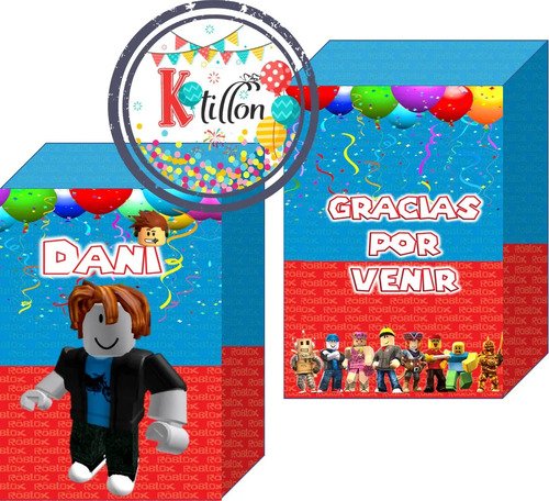 25 Bolsitas Sorpresita Personalizadas Roblox.- Kotillonk - Imagen 3