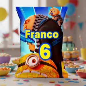 Pack Bolsitas Chips Bags 10 Unid Gru Minions Sorpresita