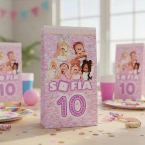 10 Bolsas Sorpresitas Cumpleaños Roblox Rosa- K Rosa