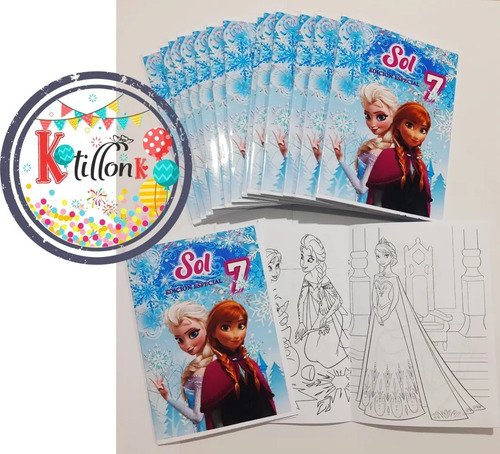 Libros Para Colorear Personalizados 23 + Crayolas - Imagen 7