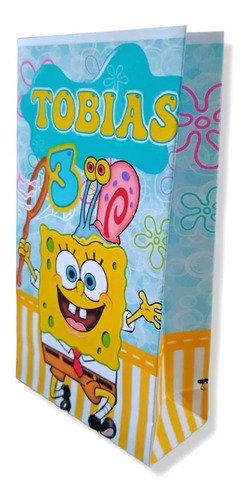 20 Bolsas Golosineras Sorpresitas Cumpleaños Bob Esponja Bob Esponja - Imagen 4