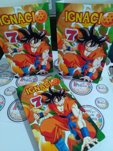 30 Libros Para Colorear Personalizados Dragonball Kotillonk - Imagen 2