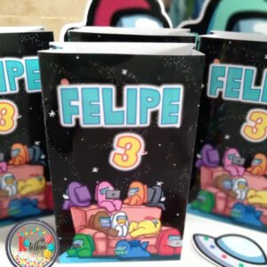 10 Bolsas Golosineras/sorpresitas Personalizadas Amongus - K