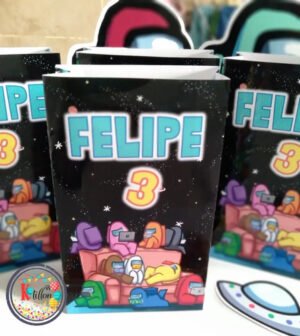 10 Bolsas Golosineras/sorpresitas Personalizadas Amongus - K